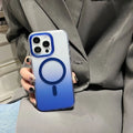 Laser Gradient Magnetic Aurora Frosted iPhone Protective Case - Viexta