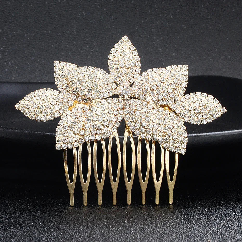 Bridal Hair Comb Rhinestone Korean Headdress Accessories - Viexta