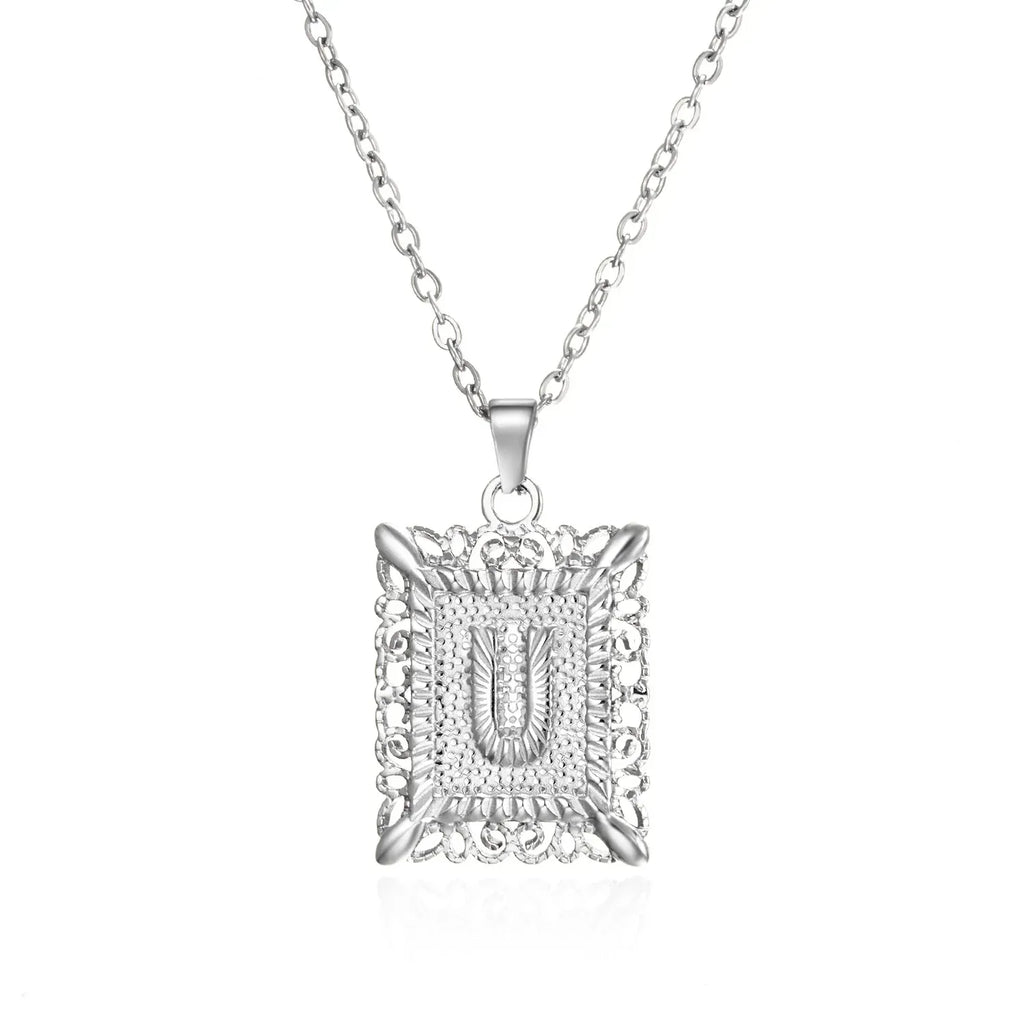 stainless-steel-initial-necklace - Viexta