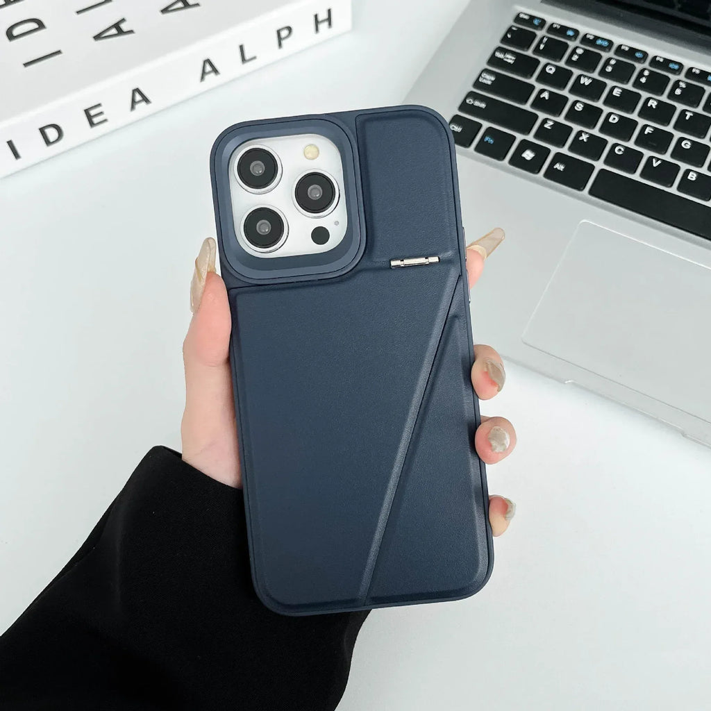 Leather Bracketed iPhone Case - Viexta