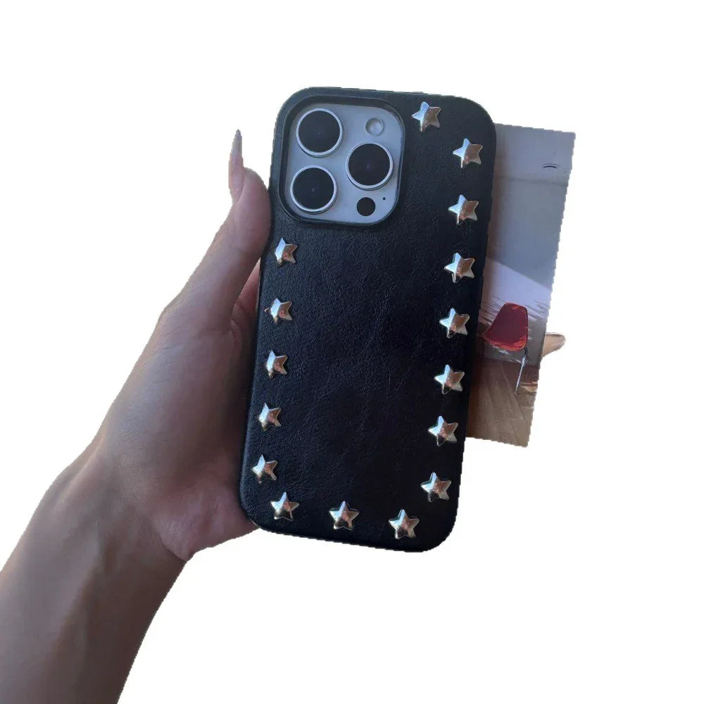 Pentagram Rivet iPhone Case