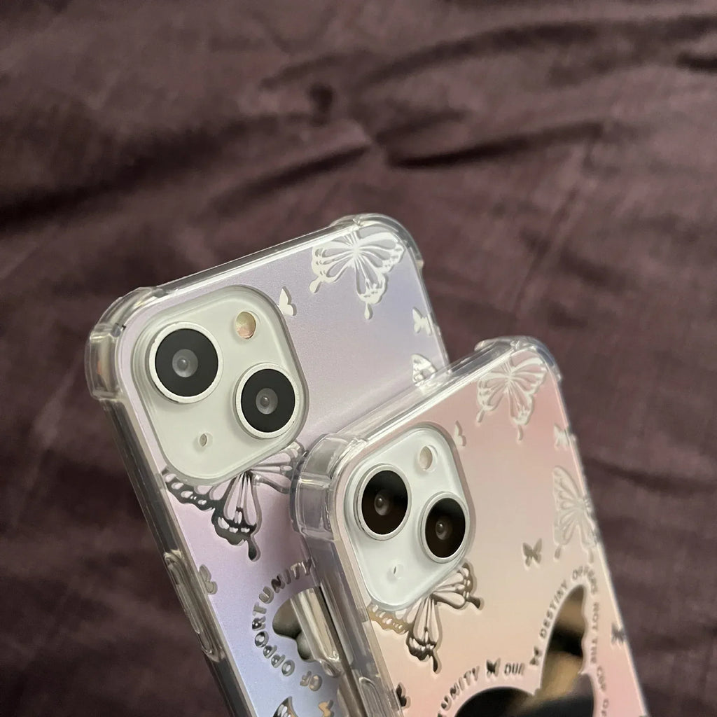 colorized-butterfly-mirror-iphone-case - Viexta