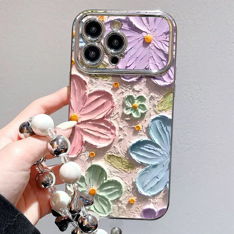 Electroplated Flower iPhone Case Protector - Viexta