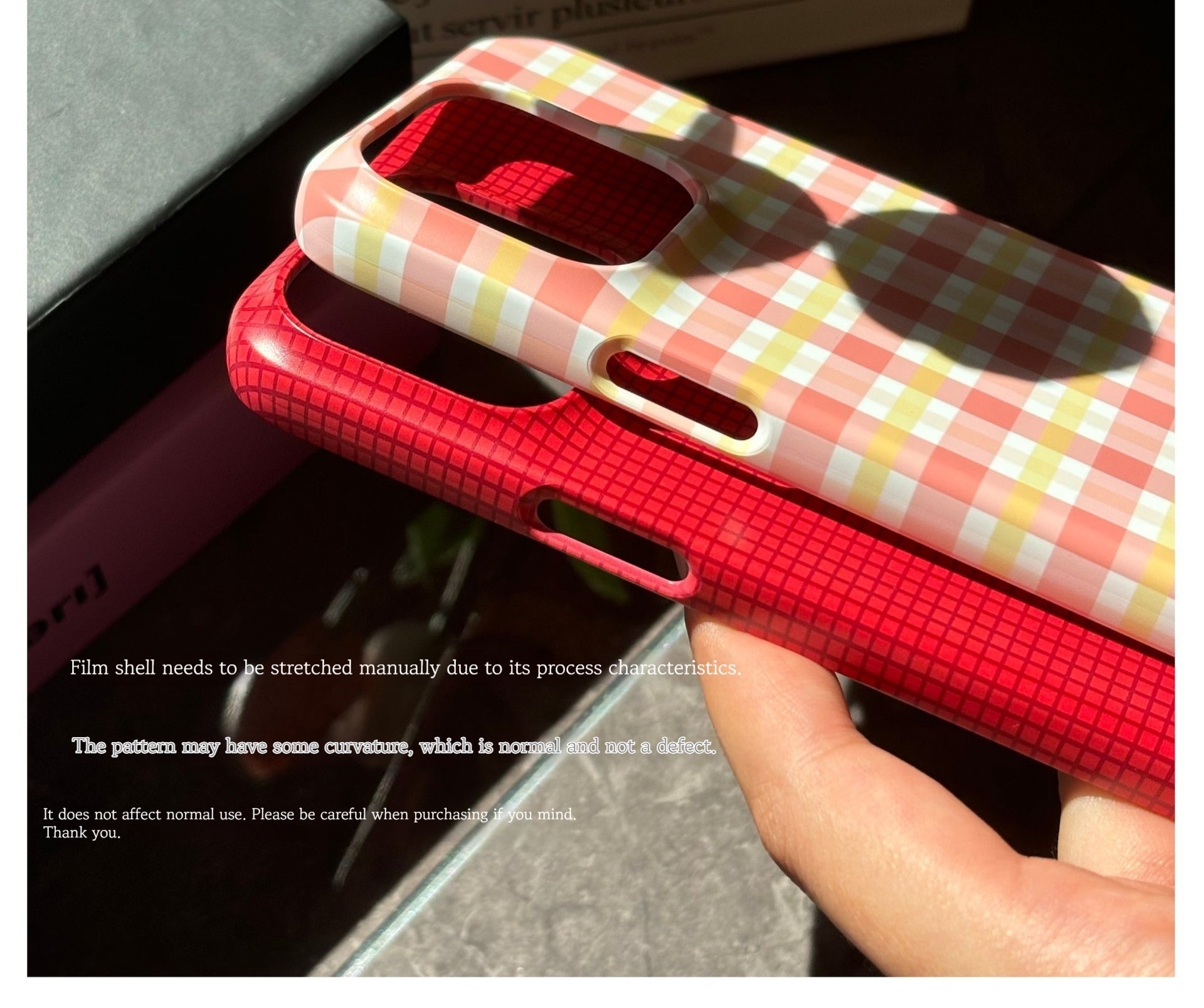 Original Plain Plaid iPhone Case