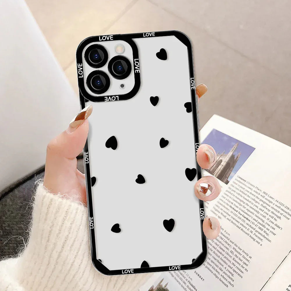 Flower All-inclusive Silicone Transparent iPhone Case - Viexta