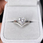 heart-shaped-zircon-diamond-engagement-ring - Viexta