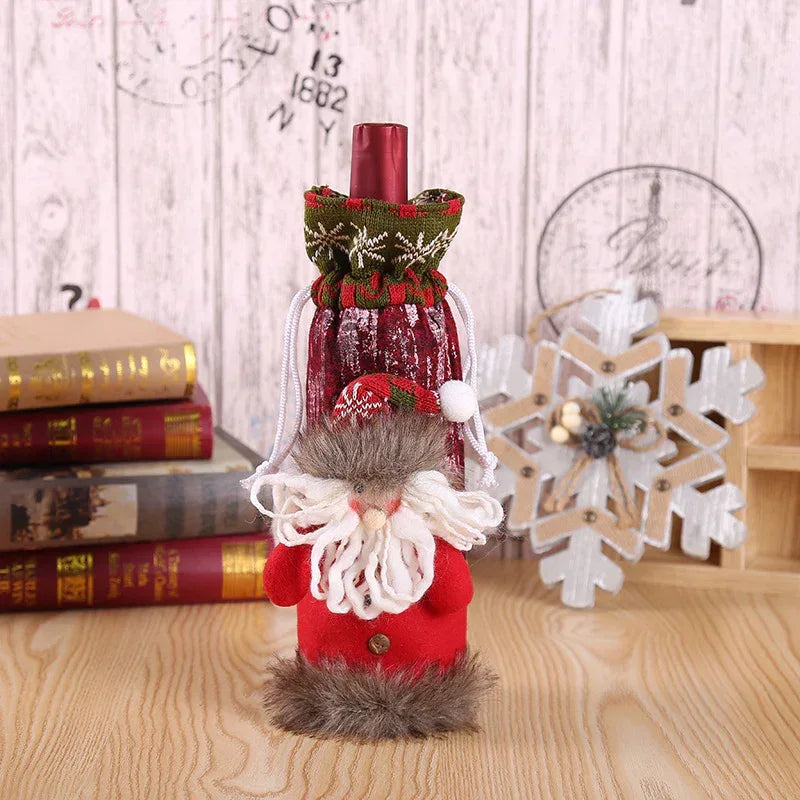 christmas-decorations-christmas-wine-bottle-socks - Viexta