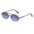 Retro-style Oval-frame Steampunk Sunglasses - Viexta