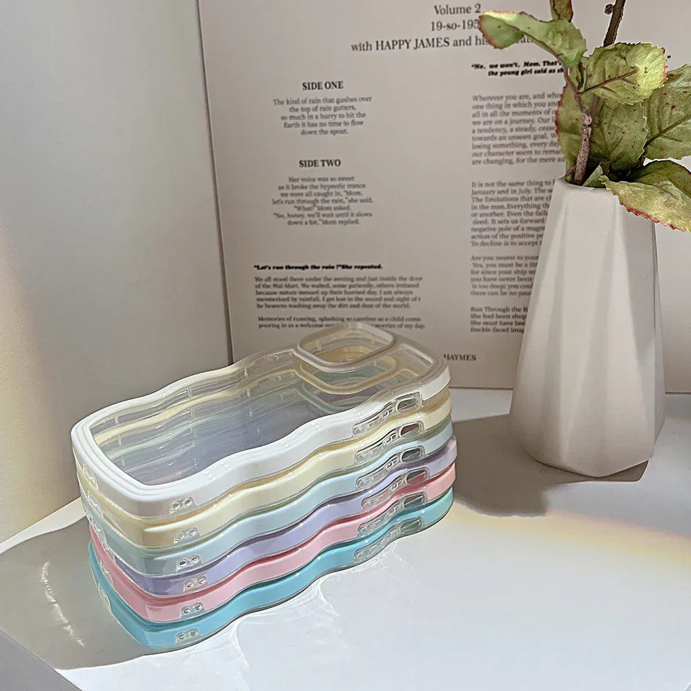 Candy Color Wave Border Mobile IPhone Case - Viexta