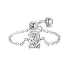 Sterling Silver Prism Fashion All-match Design Ring