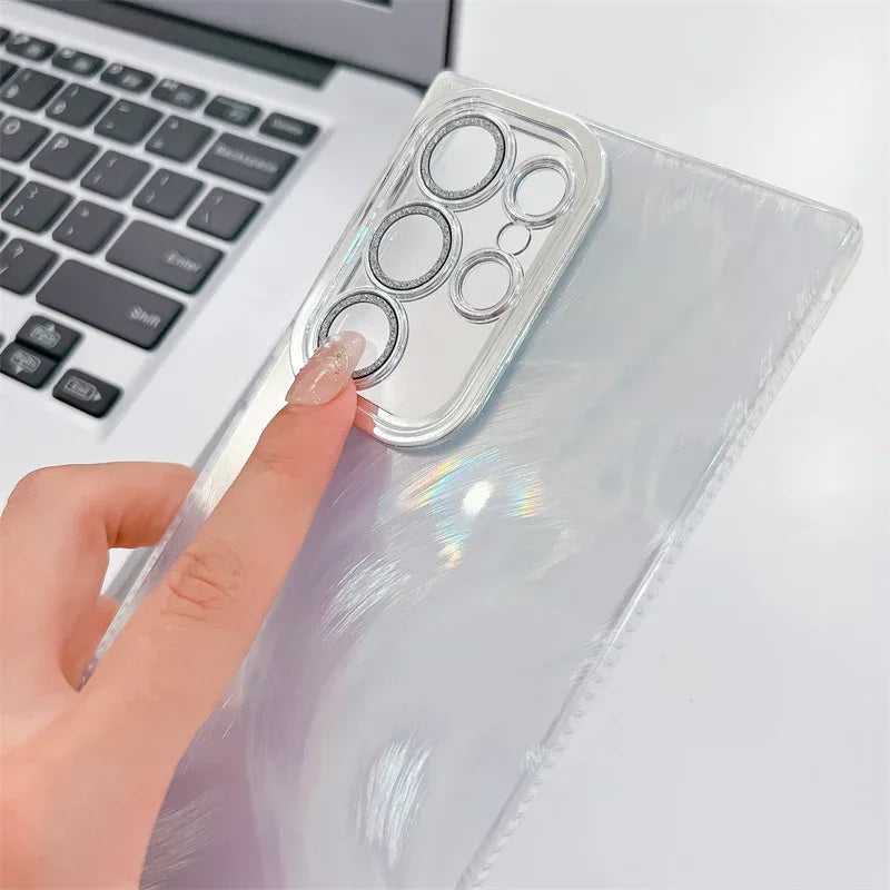 Electroplated IMD Hard Samsung Case With Lens Protector - Viexta