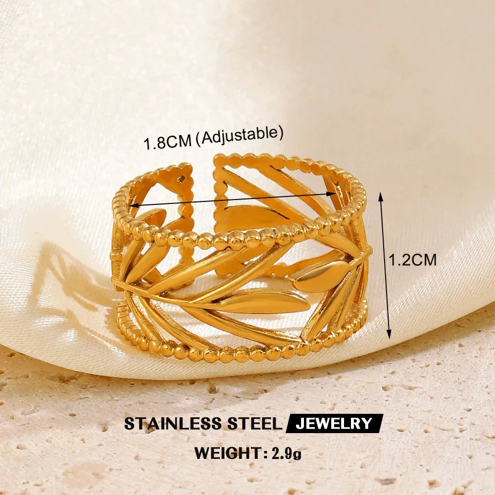 Stainless Steel Heart-shaped Ring - Viexta