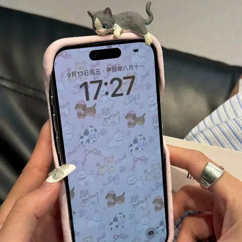 Three-dimensional Cat Drop-resistant iPhone Case - Viexta