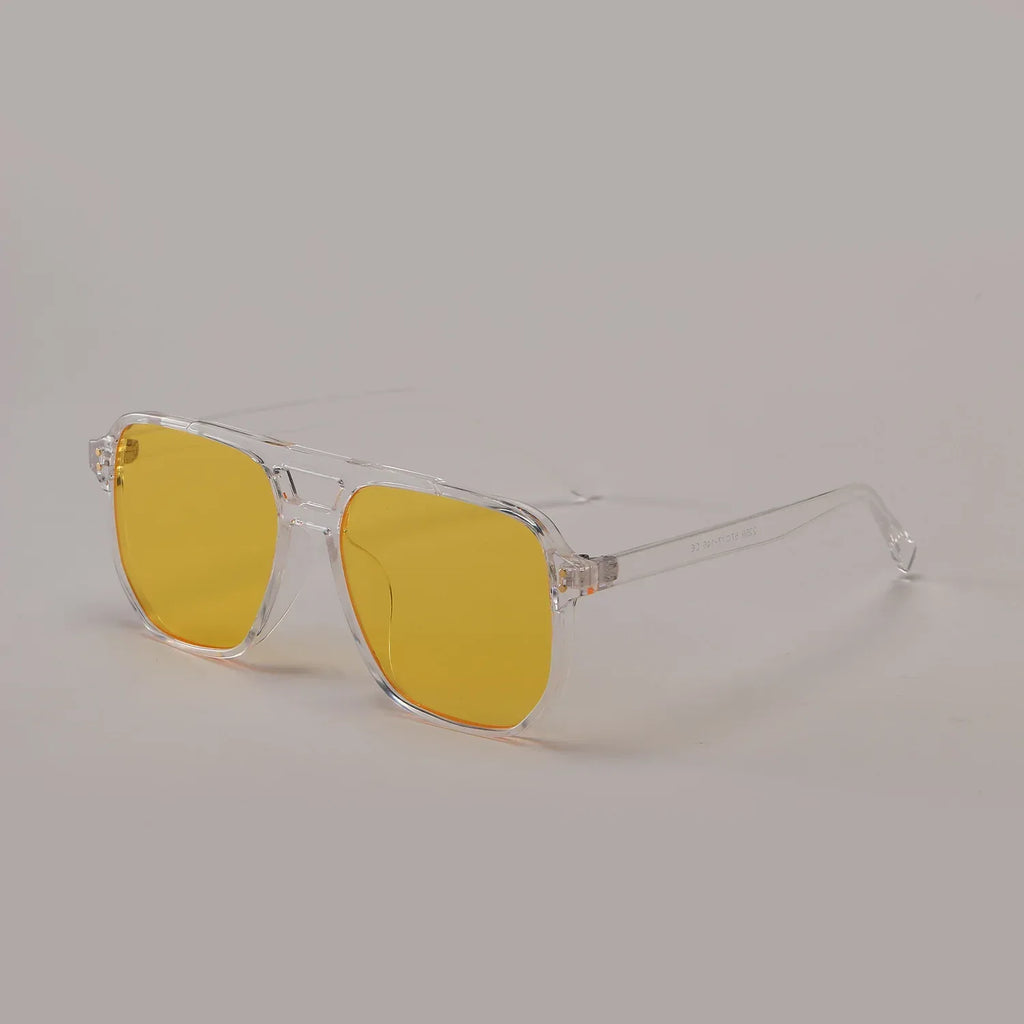 square-double-beam-fashion-black-sunglasses - Viexta