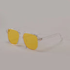 square-double-beam-fashion-black-sunglasses - Viexta