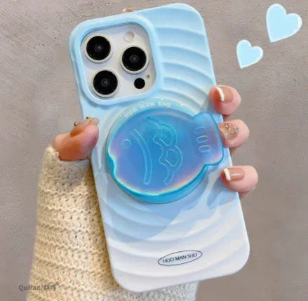 Personalized Gradient Ripple iPhone Cases - Viexta
