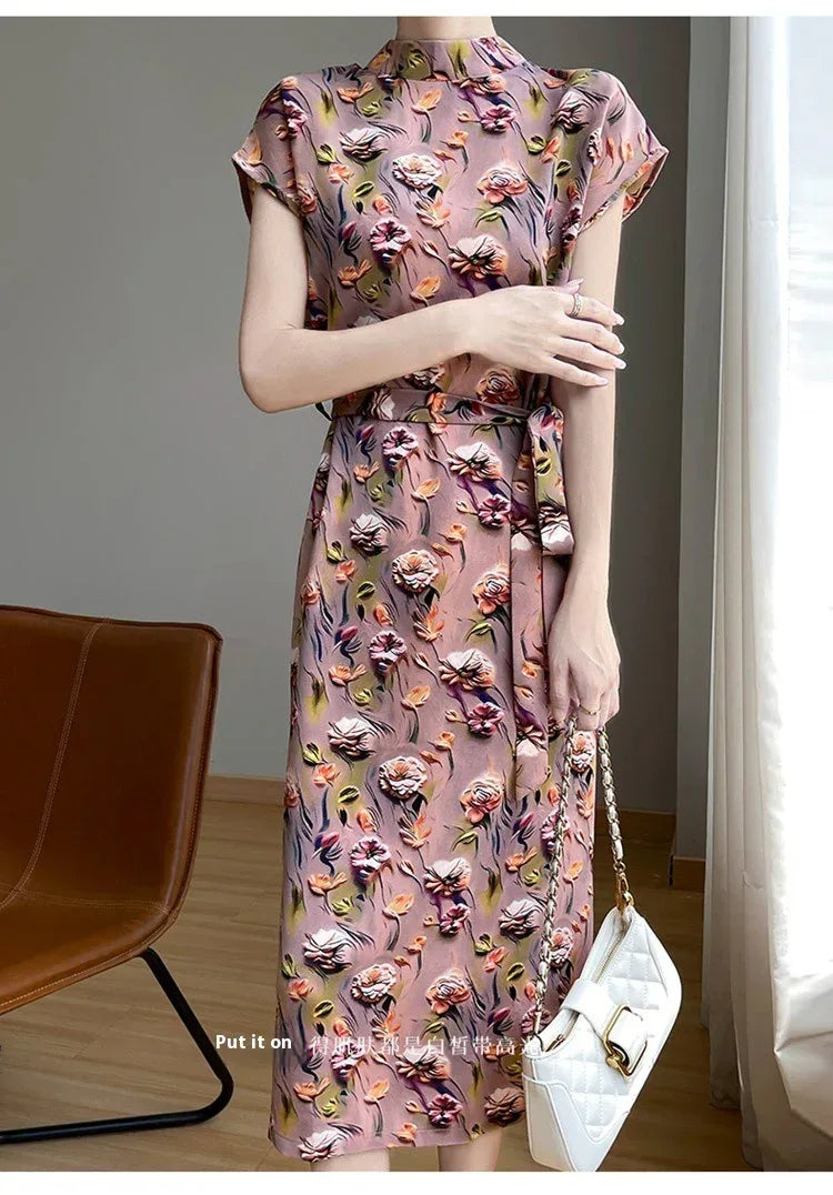 High-grade Floral Dress - Viexta