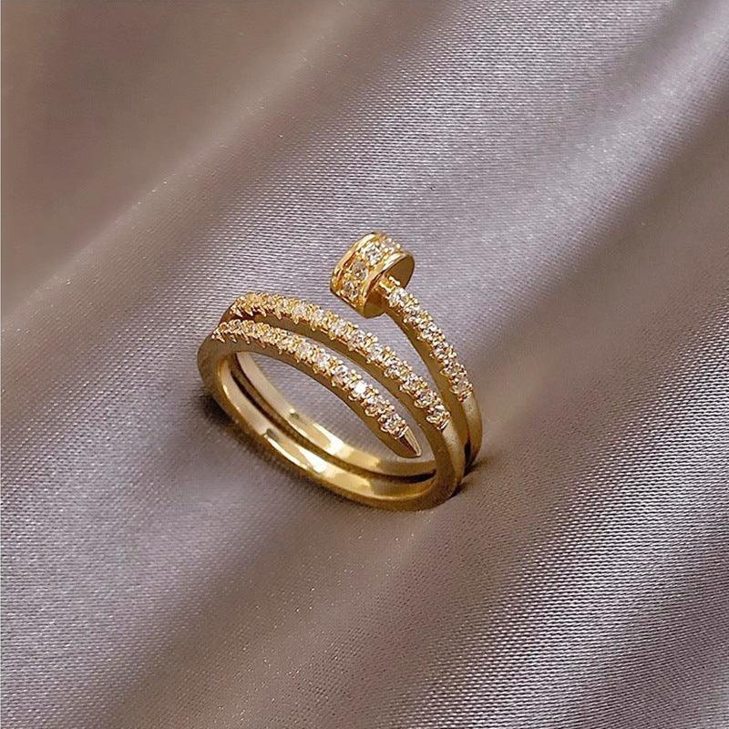 Double Layer Zircon Ring - Viexta