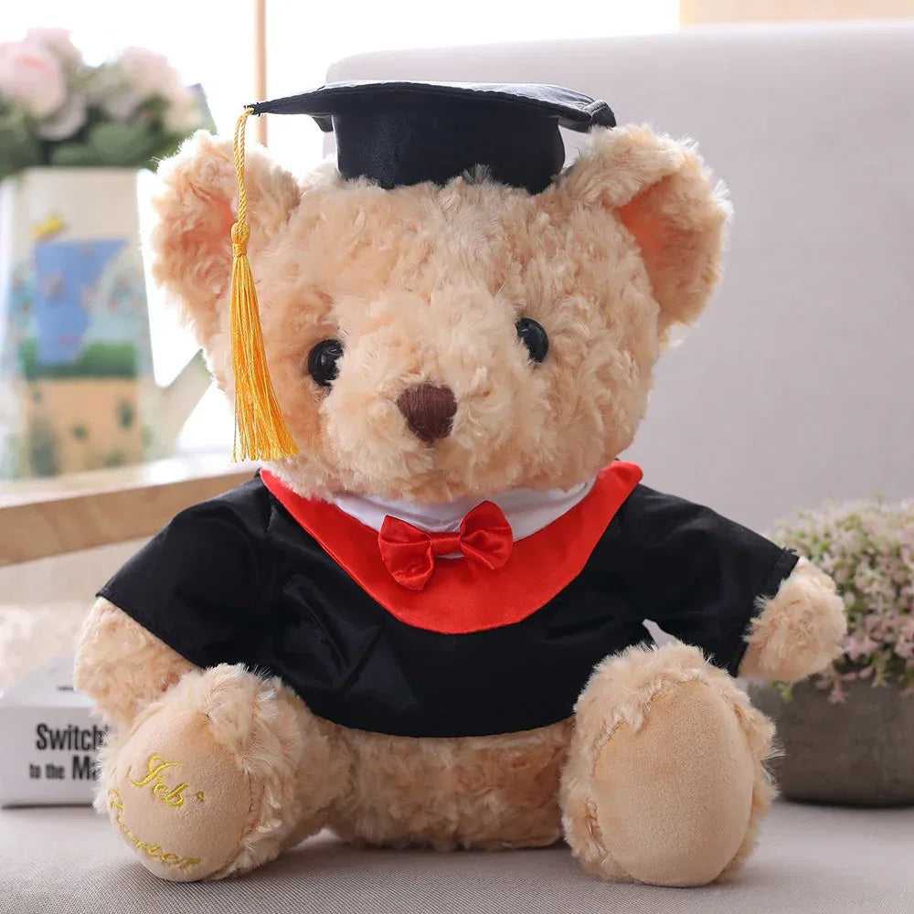 Cute Hooded Graduation Teddy Plush - Viexta