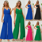 Pleated Jumpsuit - Viexta