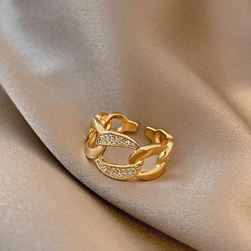 Double Layer Zircon Ring - Viexta