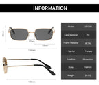 Metal Punk Square Sunglasses - Viexta