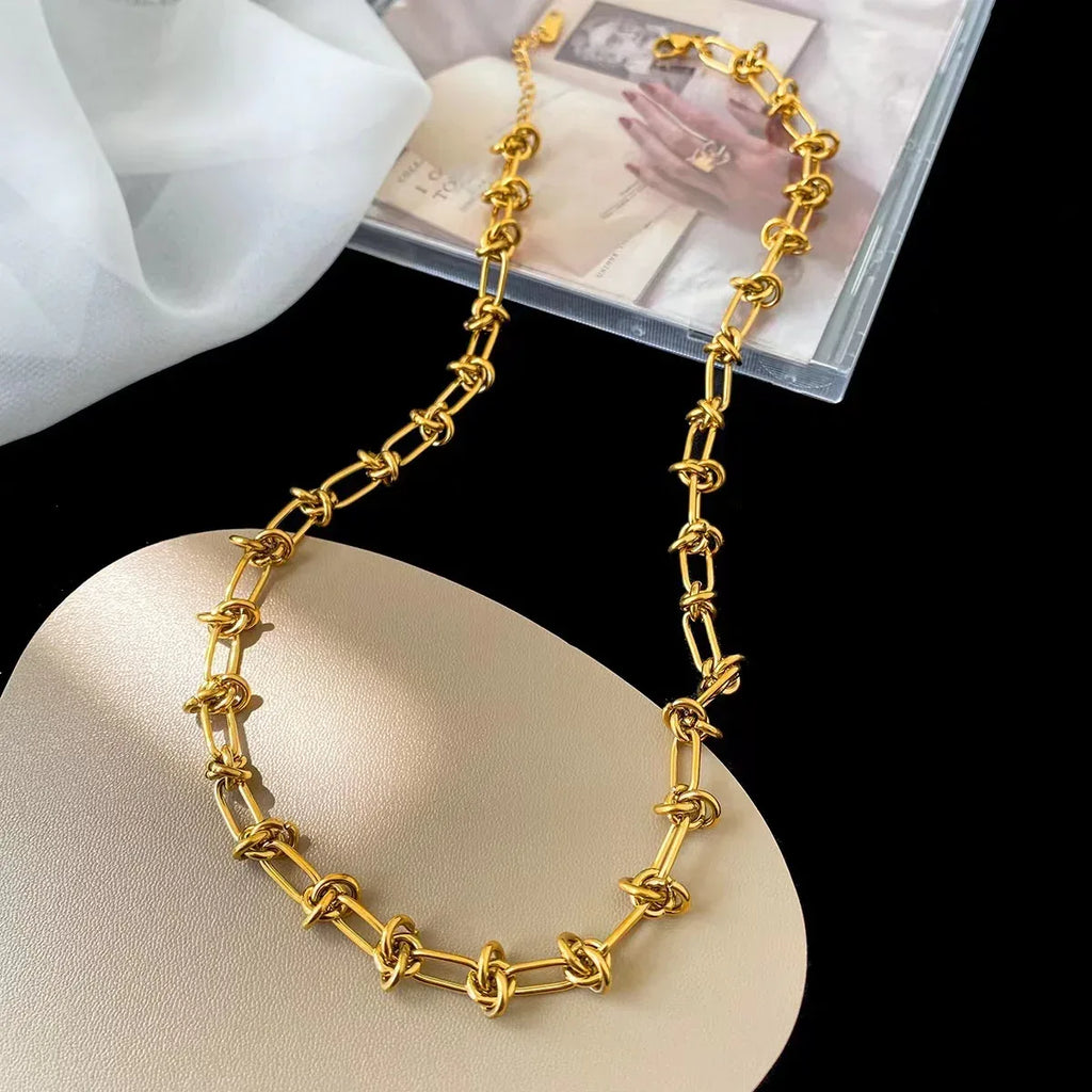 Street Style Knot Pure Necklace - Viexta