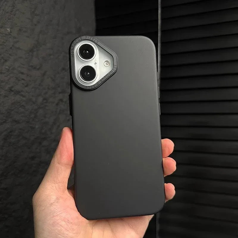 metal-large-hole-ultra-thin-frosted-iphone-case - Viexta