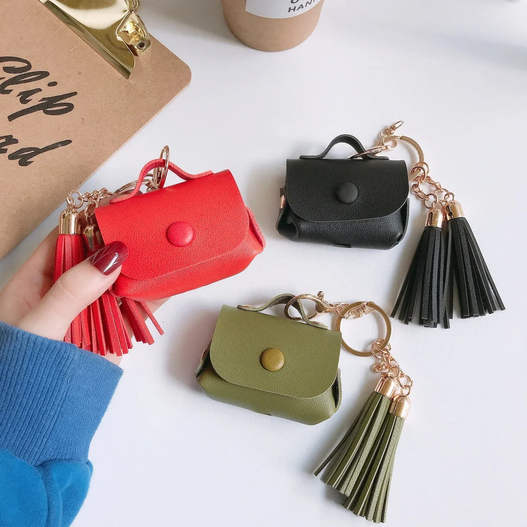 Leather tassel Airpods Pro case - Viexta