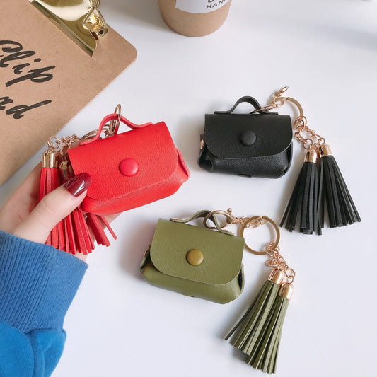 Leather tassel Airpods Pro case