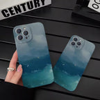 Smooth Ocean Style Oil Painting iPhone Case - Viexta