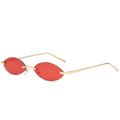 Elliptical metal sunglasses