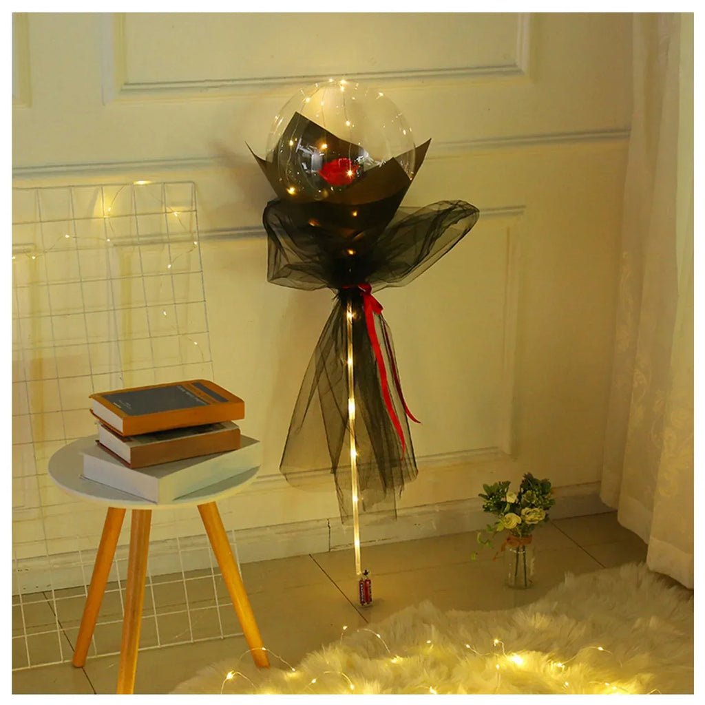 LED Luminous Balloon Rose Bouquet - Viexta