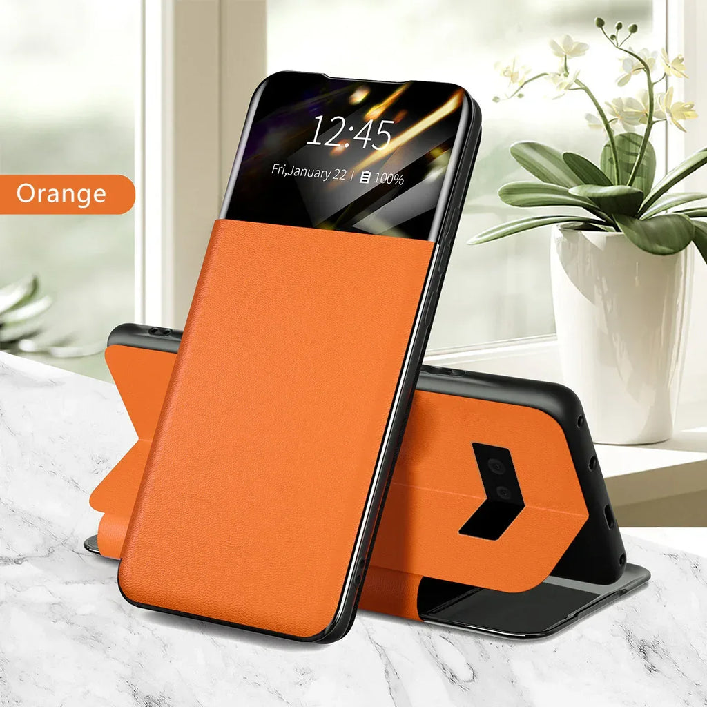 Pixel 6 Card Flip Protective Leather Case - Viexta