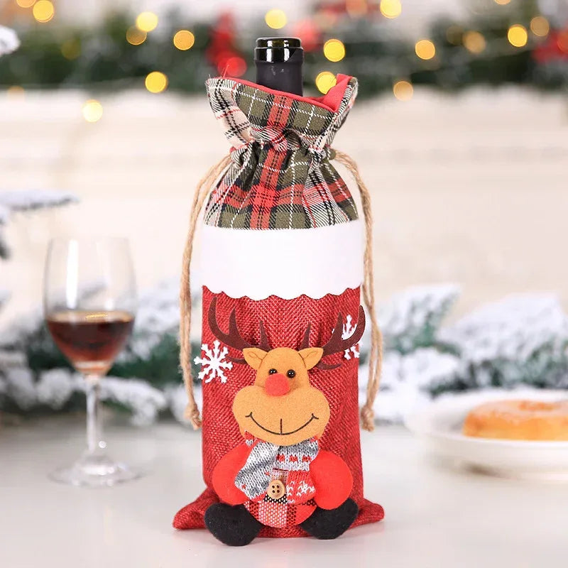 christmas-decorations-christmas-wine-bottle-socks - Viexta