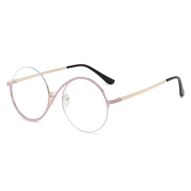 womens-round-frame-irregular-uv-resistant-sunglasses - Viexta