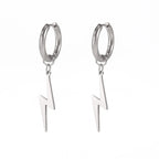 Wild Stainless Steel Lightning Earrings - Viexta