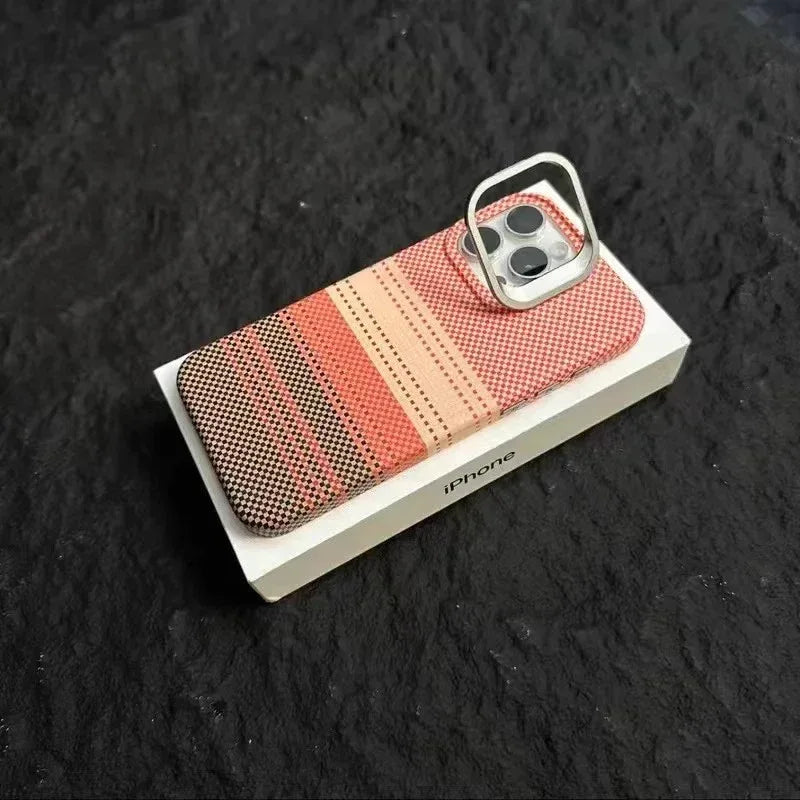 kevlar-magnetic-carbon-fiber-pattern-iphone-case - Viexta