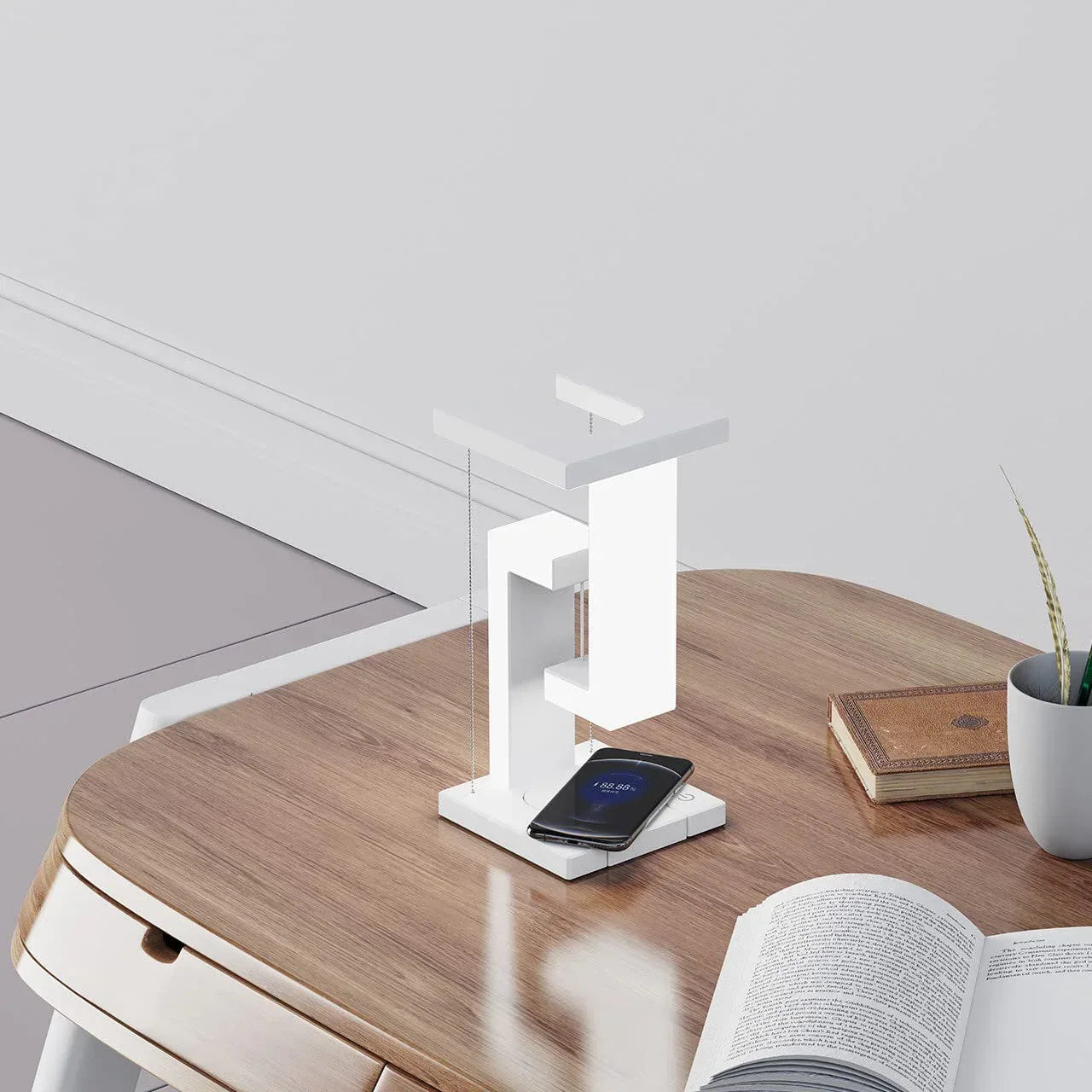 Wireless Smartphone Charging Suspension Table Lamp Balance Floating Lamp - Viexta