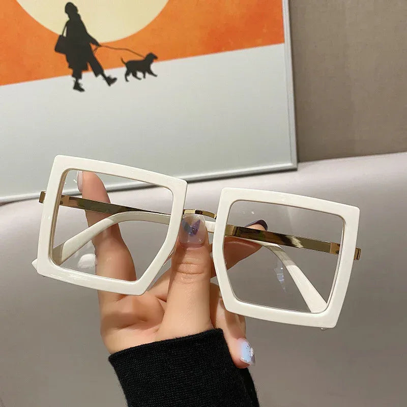 Netflix Model Thick Frame Square Glasses - Viexta