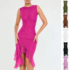 Summer Slim Skinny Sleeveless Dress - Viexta