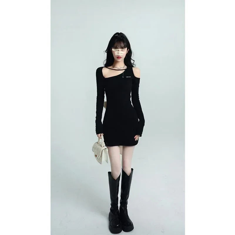 Design Off-Waist Knit Bow Short Dress - Viexta