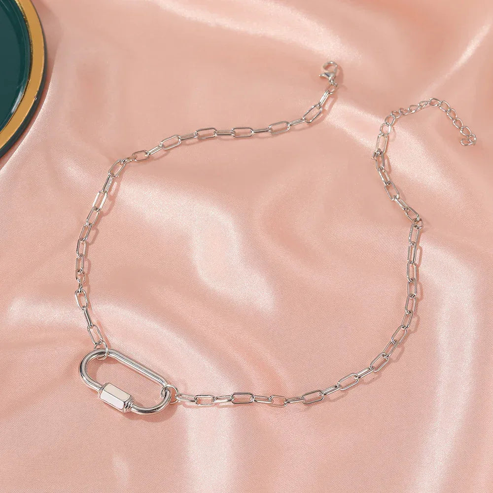 Buckle Titanium Steel Necklace - Viexta