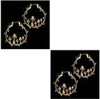 Trendy Vintage Mushroom Hoops - Viexta