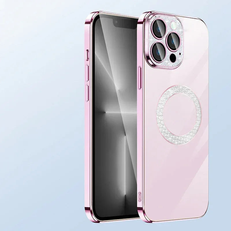 Electroplating Soft Diamond Ring IPhone Case - Viexta