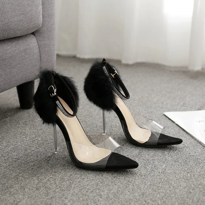 Rhinestone high heels - Viexta