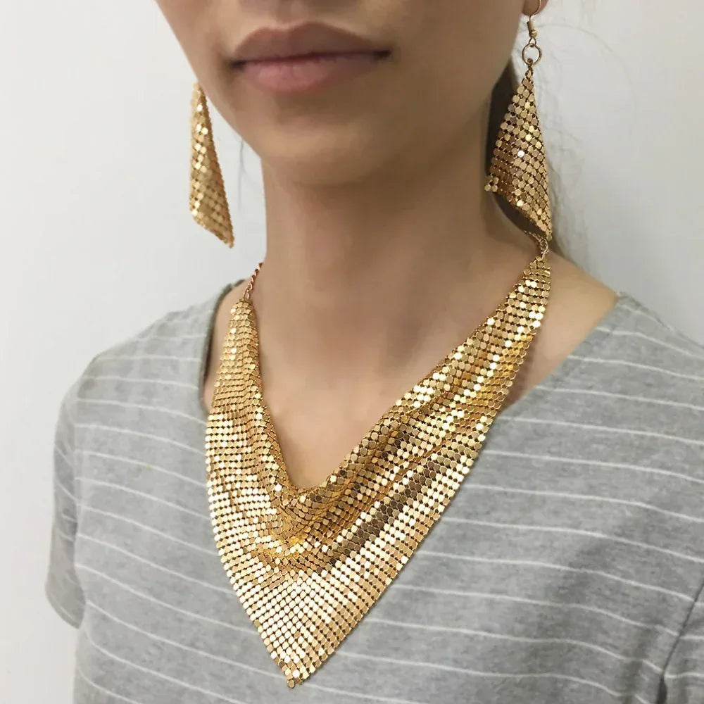 metal-plate-necklace-set - Viexta