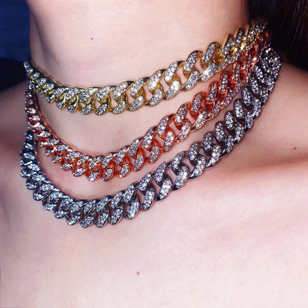 diamond-inlaid-necklace - Viexta