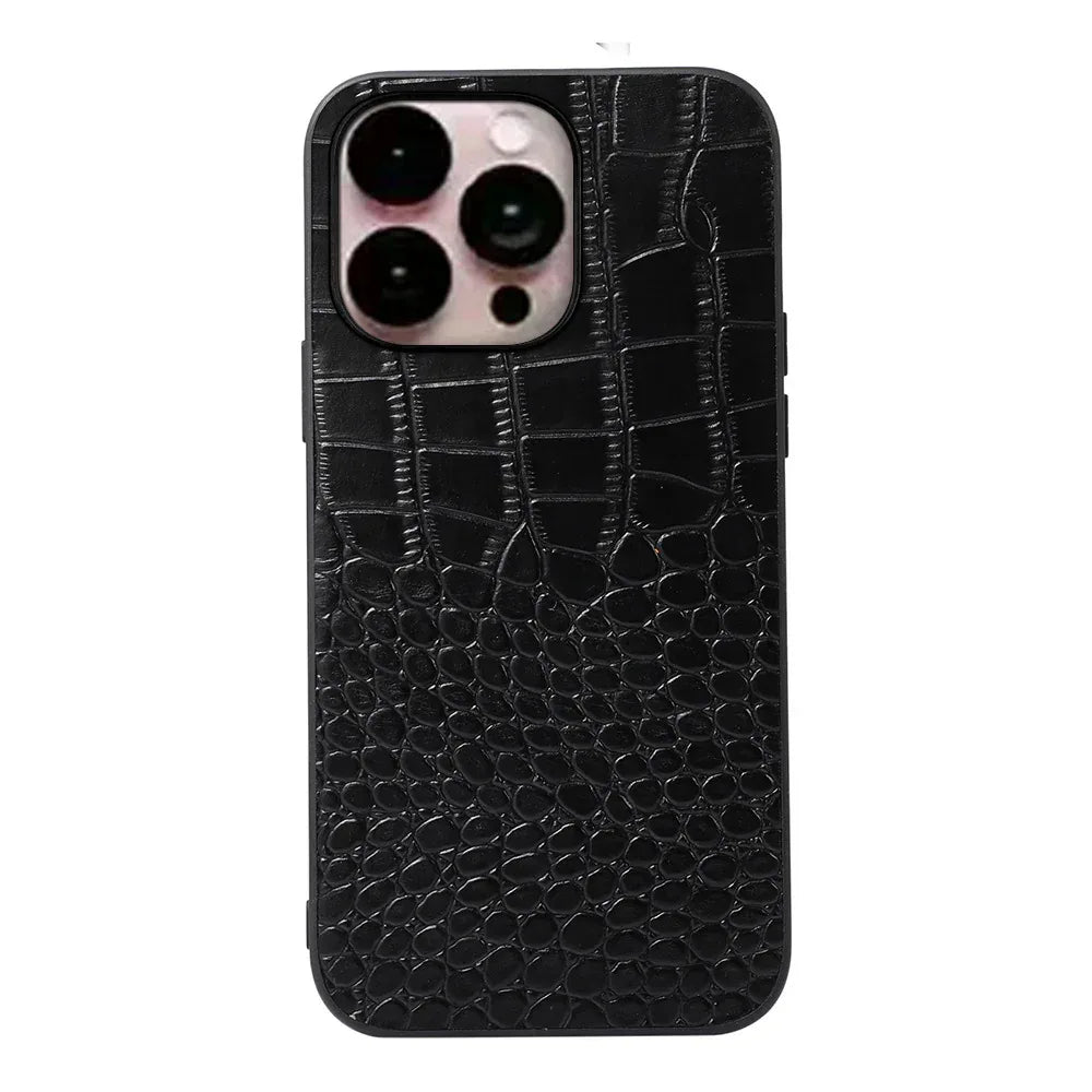 Solid Color Leather iPhone Case - Viexta