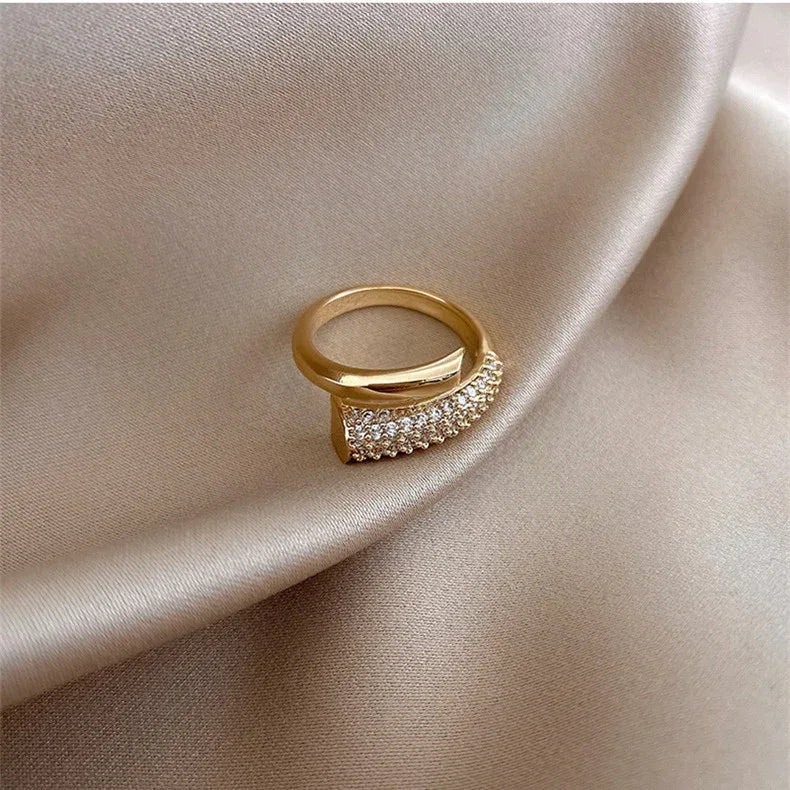 Diamond Gold Plated Ring - Viexta